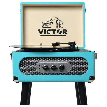 Victor Andover 5-in-1 Music Center with Chair-Height Legs and Bluetooth Function