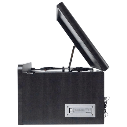 Victor Monument 8-in-1 Wood Music Center with 3-Speed Turntable & Dual Bluetooth