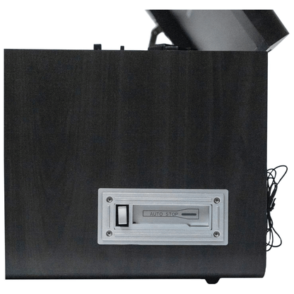 Victor Monument 8-in-1 Wood Music Center with 3-Speed Turntable & Dual Bluetooth