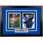 Framed Vin Scully Los Angeles Dodgers Broadcaster 17x23 Dual Baseball Photo