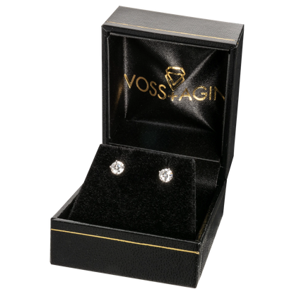 1.00 CTW Lab-Grown Diamond Stud Earrings in 14k Gold Overlay – G/VS Quality