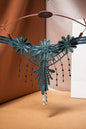 Embroidered Fringe Pearl Thong