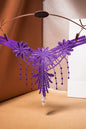 Embroidered Fringe Pearl Thong