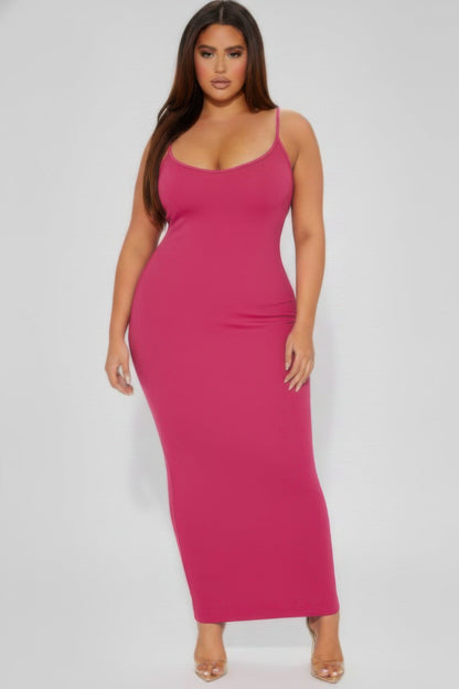 Ribbed Mermaaid Hem Cami Dress