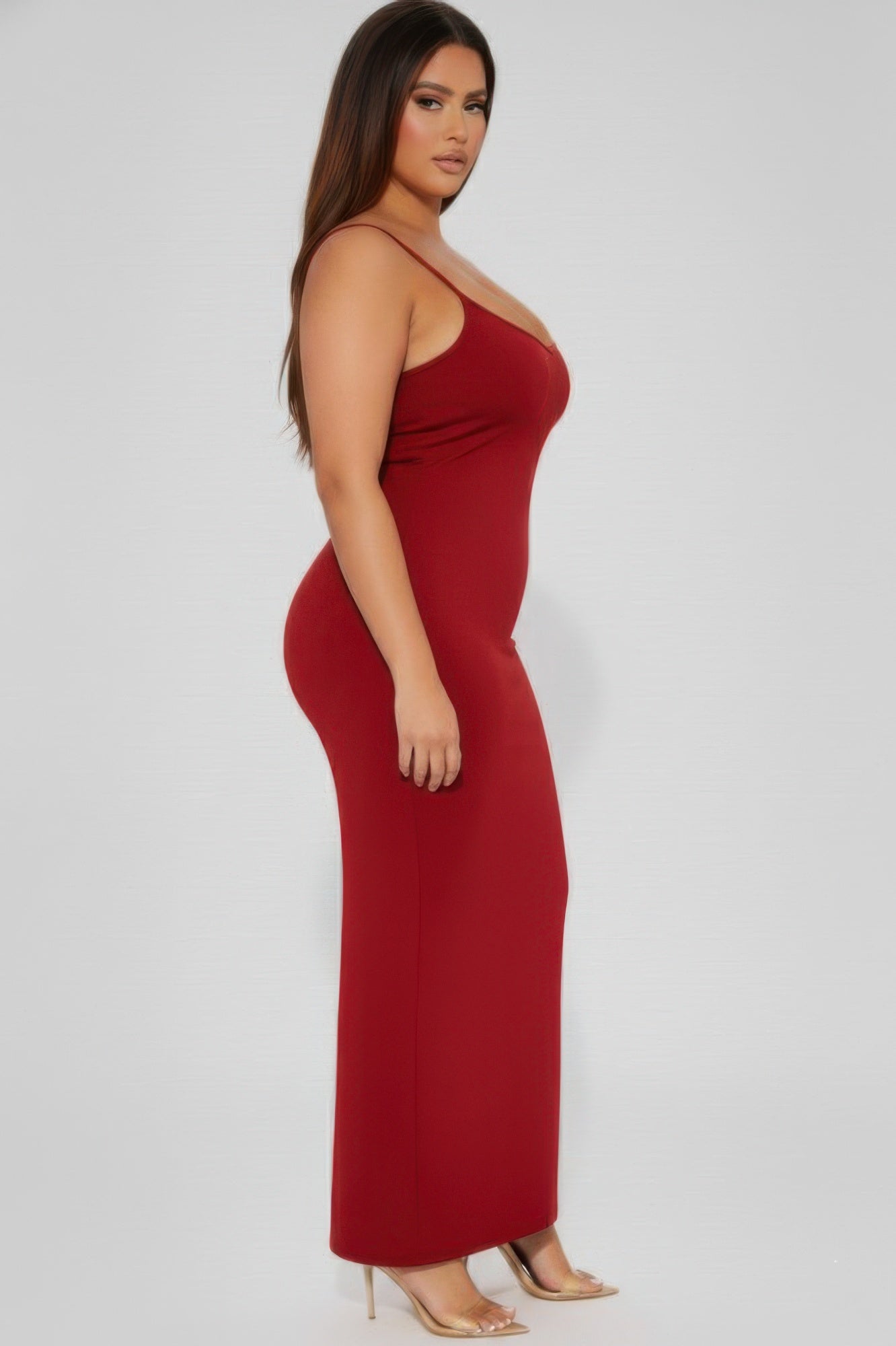 Ribbed Mermaaid Hem Cami Dress