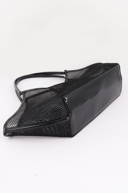 Mesh Tote Bag With Removable Liner
