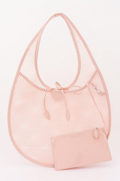 Mesh Tote With Detachable Pouch