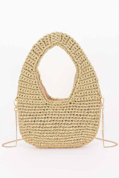 Crochet Woven Hobo Bag