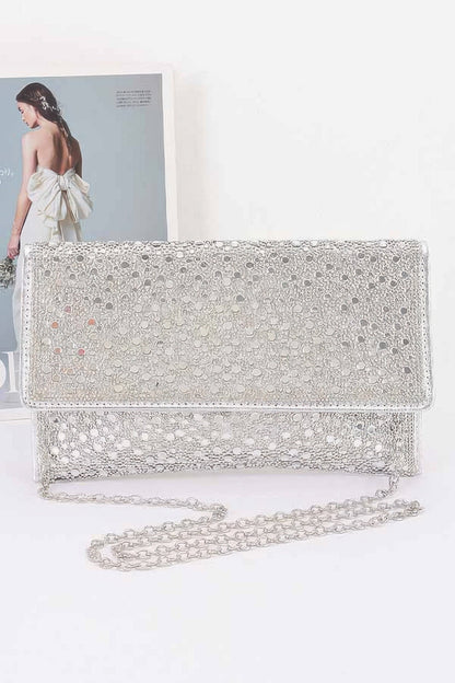 Rhinestone Envelope Party Clutch