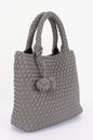 Braided Vegan Leather Tote Bag