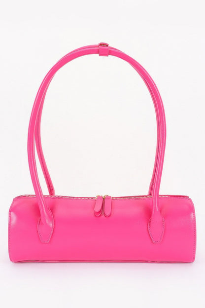 Vegan Leather Rectangular Shoulder Bag
