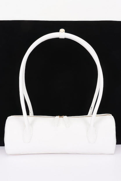 Vegan Leather Rectangular Shoulder Bag