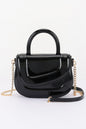 Patent Leather Top Handle Bag