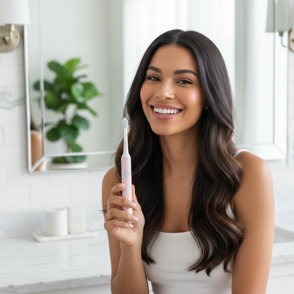 SO WHITE Pinjing EX3 Pink | Rechargeable Sonic Electric Toothbrush – Ultra-Light with 3 Cleaning Modes