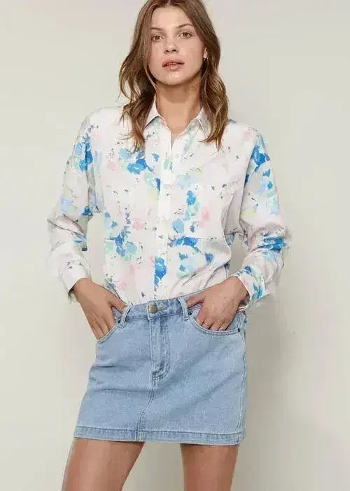Women's Printed Shirt Blouse | Femstylo