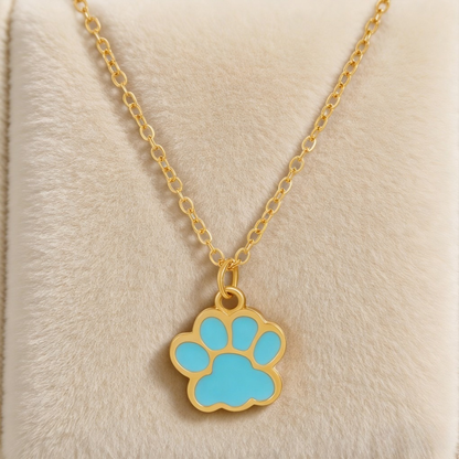 Unique Design Cute Cat Paw Print Necklace