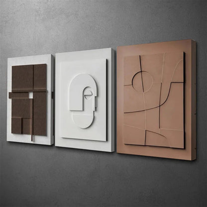 Wall Art - Modern Abstract Neutral Horizontal