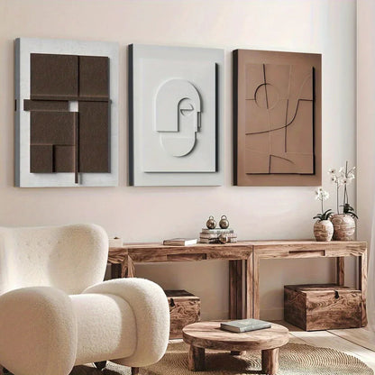 Wall Art - Modern Abstract Neutral Horizontal