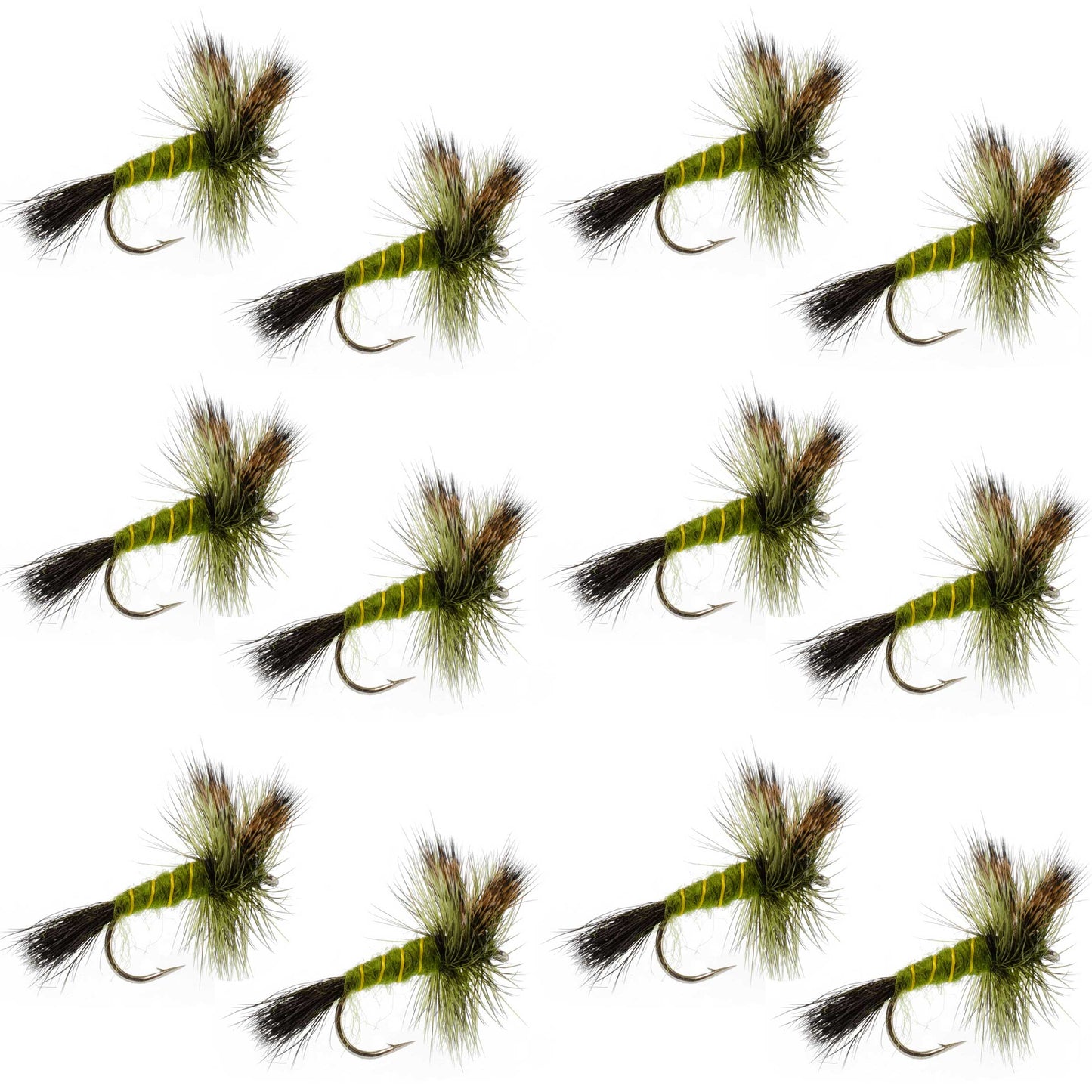 Western Green Drake Dry Fly - 12 Flies Size 10