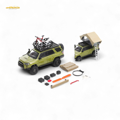 GCD Toyota 4 Runner Light Modified Version Olive Green 1:64