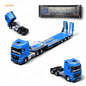 TimeMicro & Perka BENZ FLATBED TRANSPORT VEHICLE - Blue 1:64