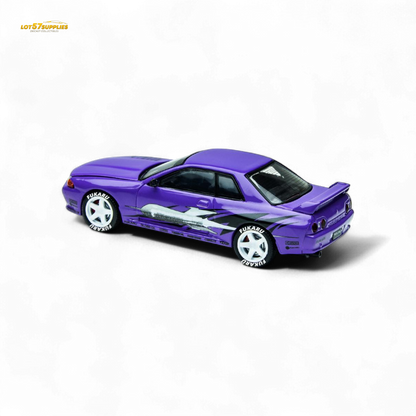 (Pre-Order) TimeMicro Skyline GT-R R32 Los Santos Drift Purple 1:64