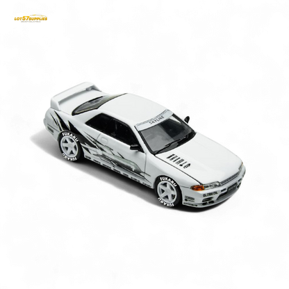 (Pre-Order) TimeMicro Skyline GT-R R32 Los Santos Drift - White 1:64