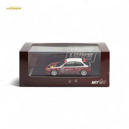 MOTORHELIX Honda Civic EK9 White Red 1:64