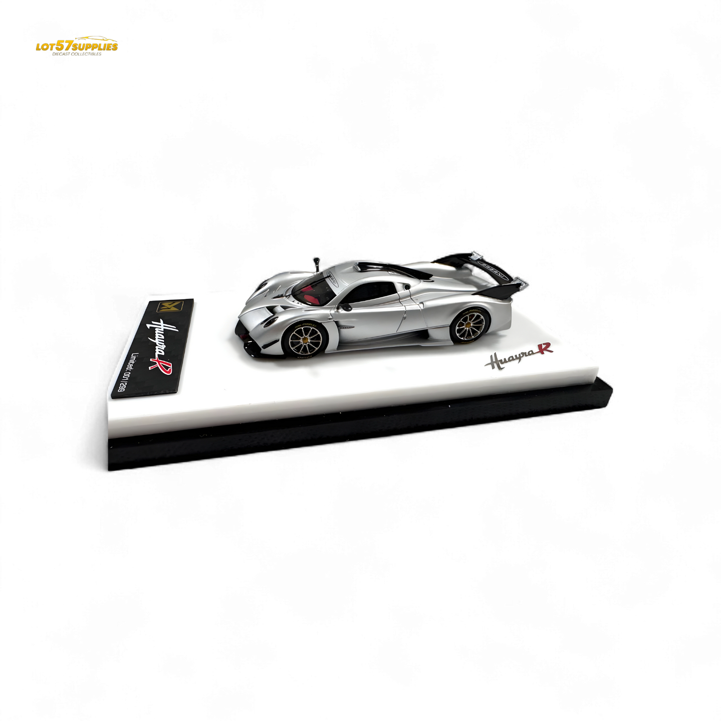 DMY Pagani Huayra R Matte Silver 1:64