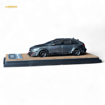 Qidian Model Audi RS6 Avant (C7) Gungrey 1:64