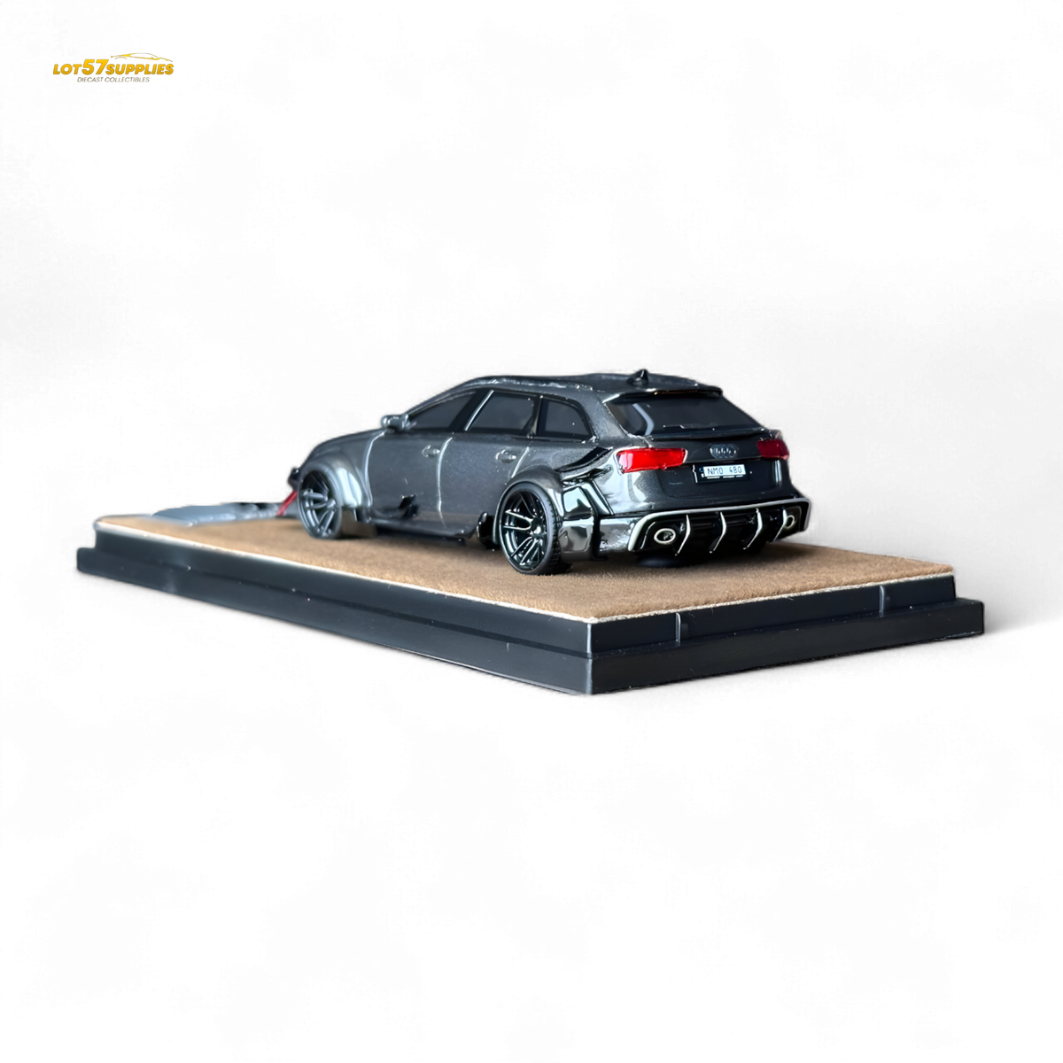 Qidian Model Audi RS6 Avant (C7) Gungrey 1:64