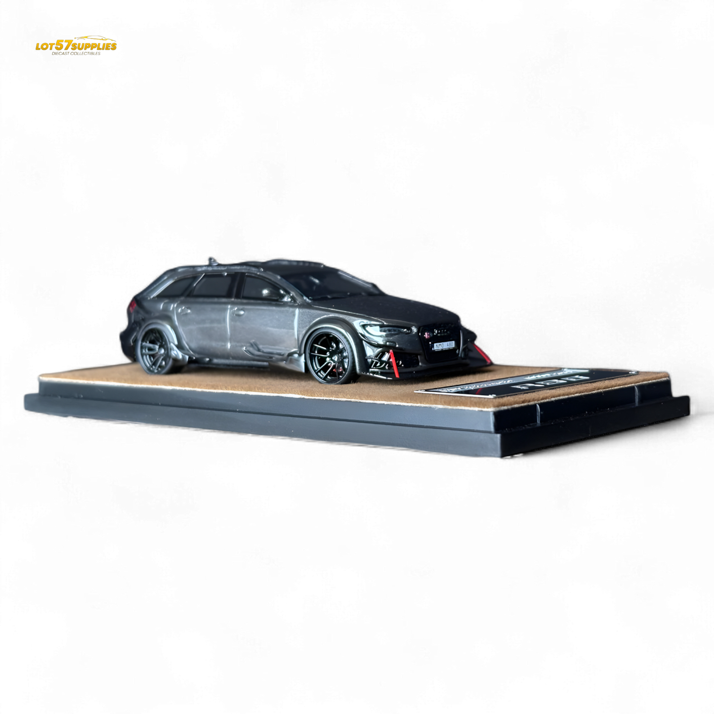 Qidian Model Audi RS6 Avant (C7) Gungrey 1:64