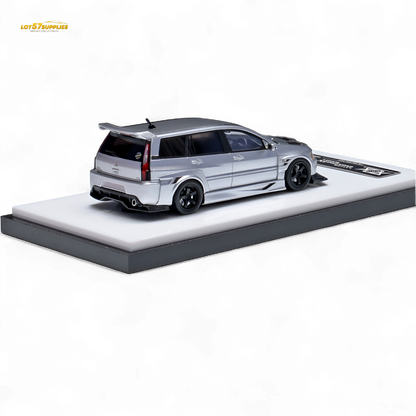 404ERROR Mitsubishi Lancer EVO 9 Wagon Glossy Silver 1:64