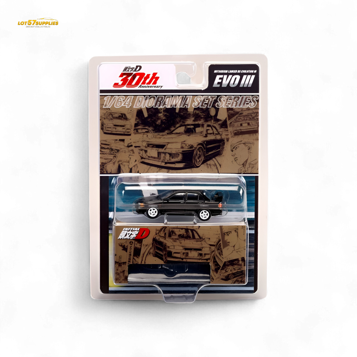 Hobby Japan Mitsubishi Lancer Evo III Black 1:64