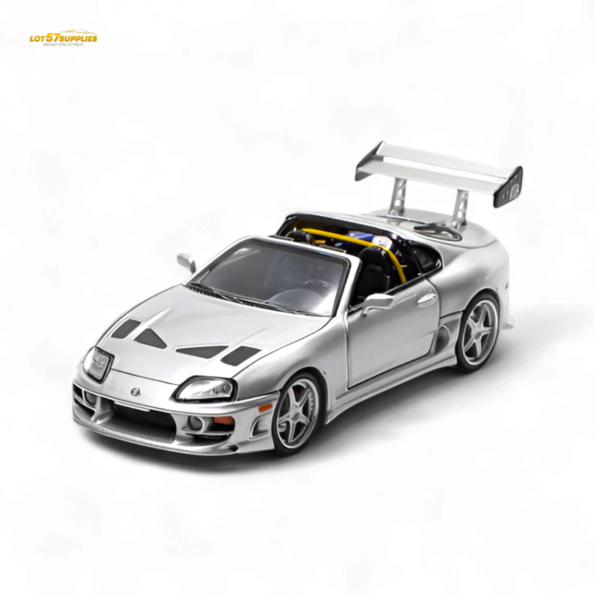 Fast Speed Supra Targa - Silver 1:64
