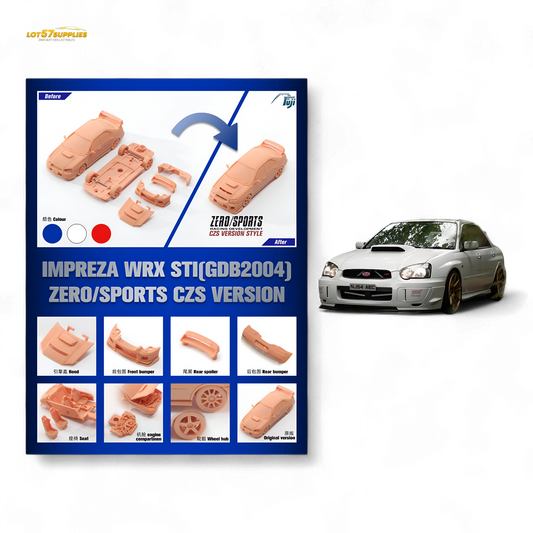 (Pre-Order) Fuji Impreza WRX STi Blobeye White 1:64