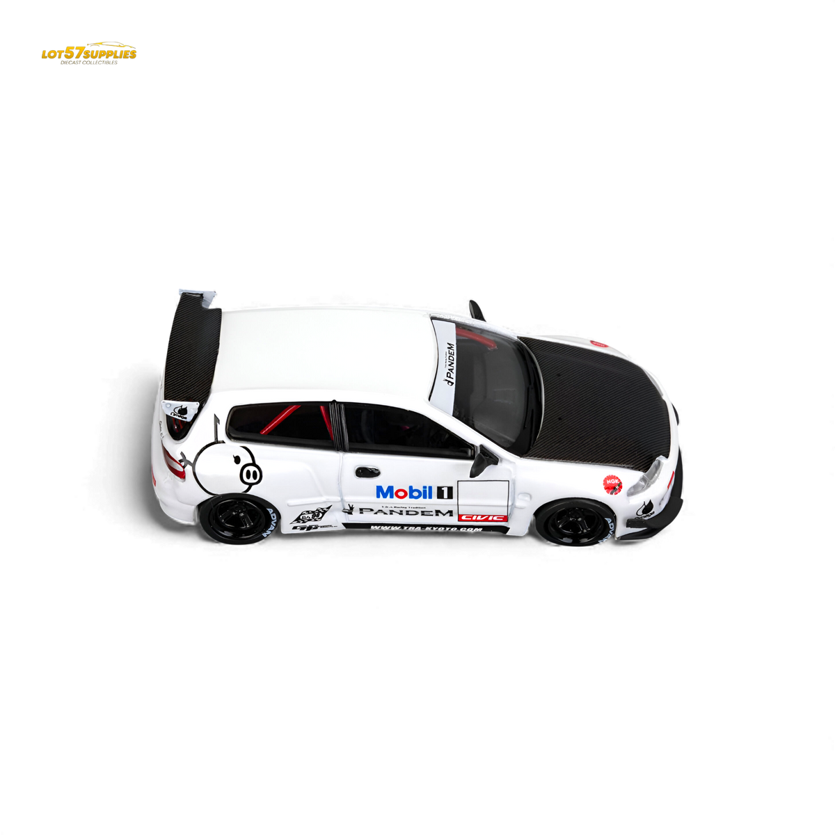 ET Model Honda Civic EG6 Mobil 1 Livery 1:64
