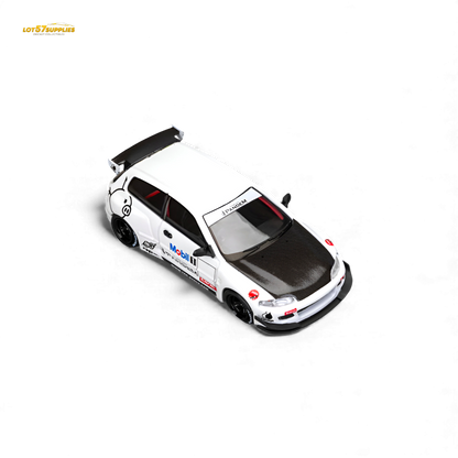 ET Model Honda Civic EG6 Mobil 1 Livery 1:64