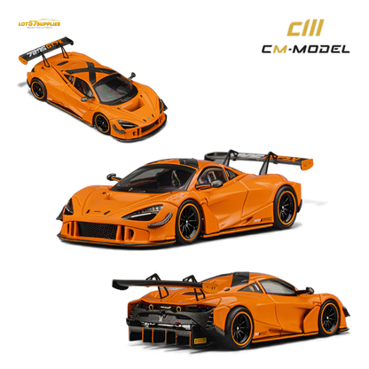 (Pre-Order) CM Model McLaren 720S GT3X Papaya Orange 1:64