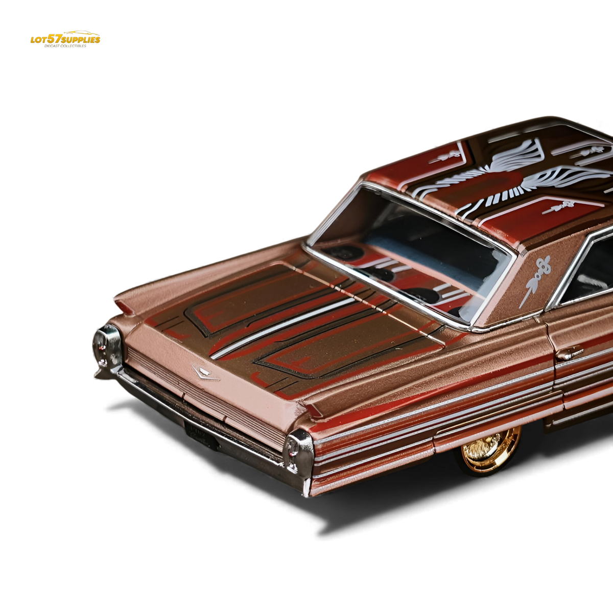 MK Miniatures Cadillac Diwei Metallic Red Copper 1:64