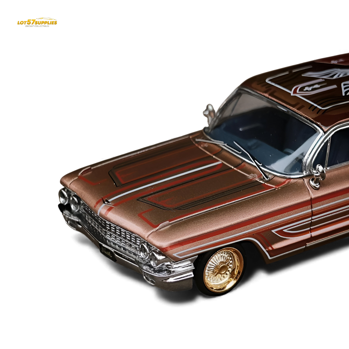 MK Miniatures Cadillac Diwei Metallic Red Copper 1:64