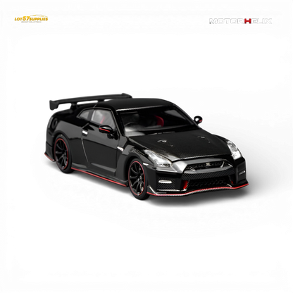 MOTORHELIX Nissan GT-R NISMO R35 2022 - Meteor Black 1:64