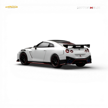 Motorhelix Nissan GT-R NISMO (R35) Special Edition 2022 - Brilliant White Pearl 1:64