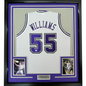 Framed Autographed/Signed Jason Williams 35x39 Sacramento White Basketball Jersey PSA/DNA COA