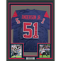 Framed Autographed/Signed Will Anderson Jr. 35x39 Houston Blue Alternate Football Jersey JSA COA