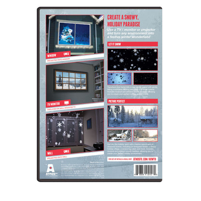 Winter Wonderland Digital Decorations DVD for Winter and Christmas Holiday Projection Decorating
