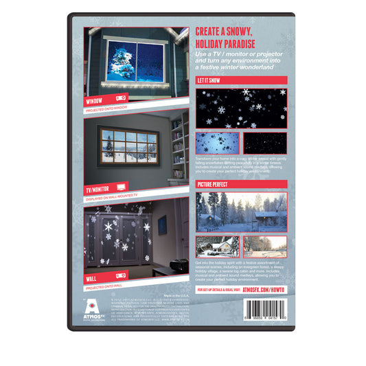Winter Wonderland Digital Decorations DVD for Winter and Christmas Holiday Projection Decorating