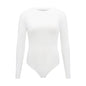 Women Long Sleeve O neck Tight Skinny Skims Style replacement Ribbed Bodysuit