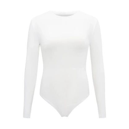Women Long Sleeve O neck Tight Skinny Bodysuit