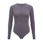 Women Long Sleeve O neck Tight Skinny Bodysuit